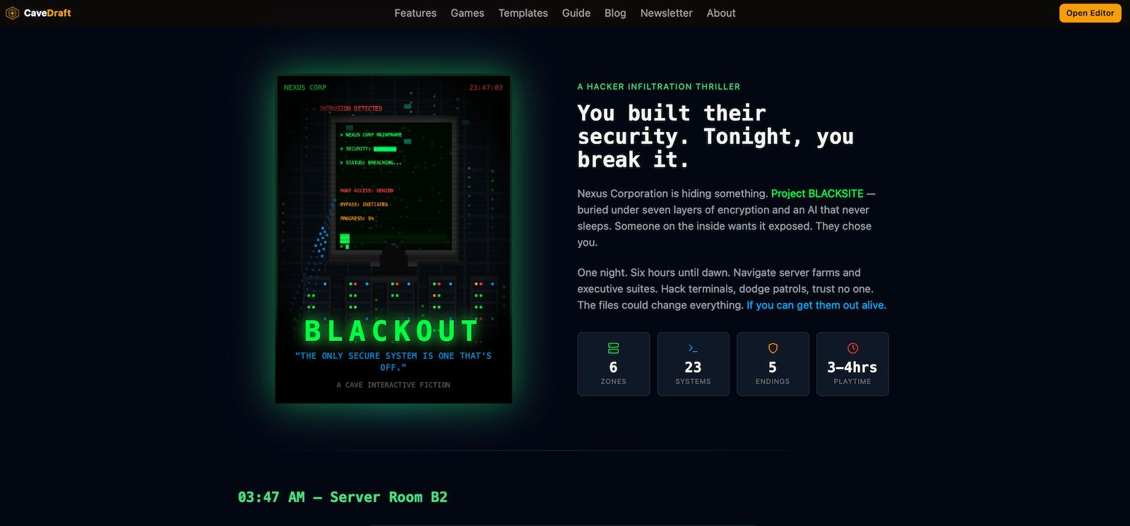 Blackout-Game.com screenshot