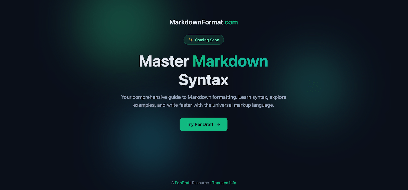 MarkdownFormat.com screenshot