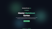 MarkdownFormat.com screenshot